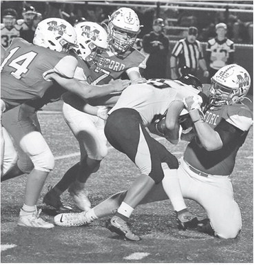 Five Raiders find end zone; defense stout in 37-0 win