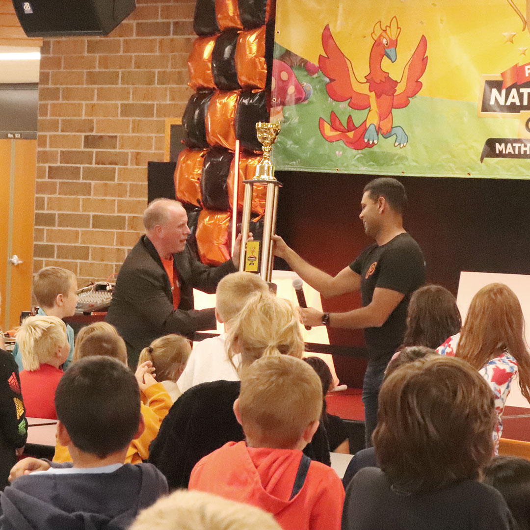 Coming out on top. Medford Area Elementary School wins $50,000 in math competition