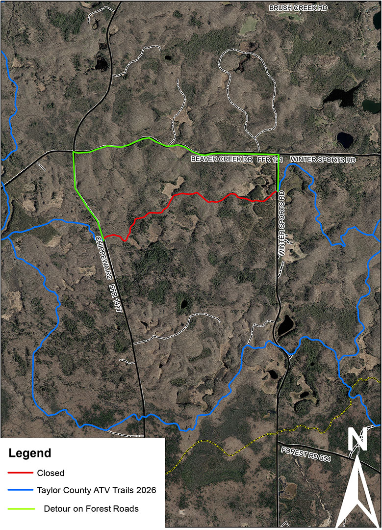 Forest Service closes section of motorized trail section in county