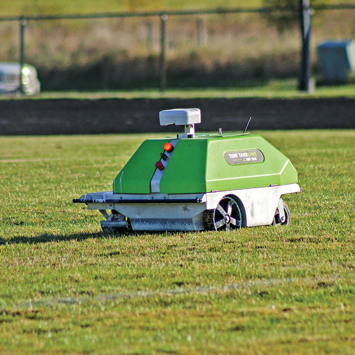 Turf Tank bot to aid with field painting