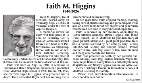 Faith M. Higgins